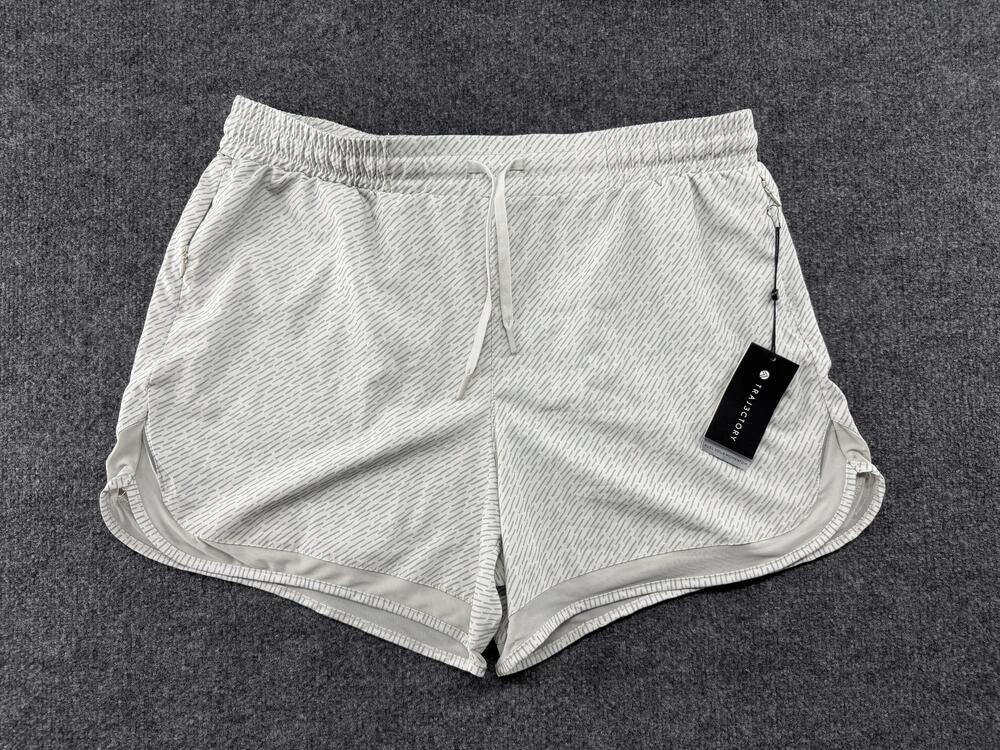 TRAJ3CTORY Shorts Womens XL Gray Reflective Wicking Stretch Athletic Running